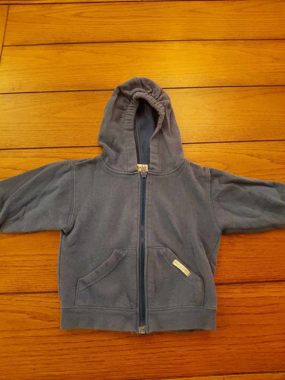 GAP Navy Blue Zip-Up Hooded Sweatshirt for Kids